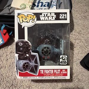 Funko Star Wars Tie Fighter Pilot Figure - Black and Gray